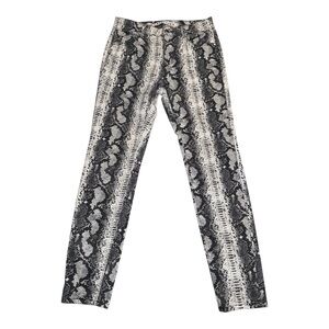 Black and White Snake Print Pants